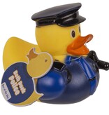 Out Of The Blue Politie badeend - Agent badeendje 1 Stuks - Badspeelgoed - 9 cm