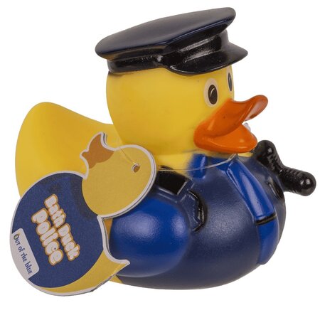 Out Of The Blue Politie badeend - Agent badeendje 1 Stuks - Badspeelgoed - 9 cm