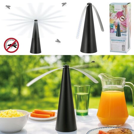 Cepewa Vliegenverjager voor op tafel - Vliegenvanger - Op batterijen - 26 cm