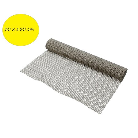 Banzaa Antislipmat 2 Stuks 30 x 150 cm – Antislip Onderkleed op Rol – Bruin
