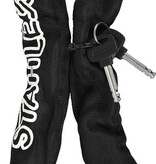 Stahlex Stahlex Ø10mm / 90cm zeer sterk en massief 1,9kg kettingslot scooterslot motorslot fietsslot gehard staal zwart