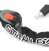 Stahlex Stahlex Ø10mm / 90cm zeer sterk en massief 1,9kg kettingslot scooterslot motorslot fietsslot gehard staal zwart