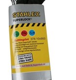 Stahlex Stahlex Ø10mm / 90cm zeer sterk en massief 1,9kg kettingslot scooterslot motorslot fietsslot gehard staal zwart