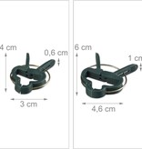 Relaxdays plantensteun - 110-delige set - stabiele clips - binddraad met snijder - rozen - groen