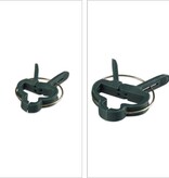 Relaxdays plantensteun - 110-delige set - stabiele clips - binddraad met snijder - rozen - groen