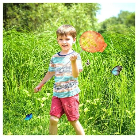 Merkloos Schepnet - Vijver - Vis - Vlinder - Net - Uitschuifbaar - Kinderen - Zwembad - Visnetje - Schep - Netje - Kinder - Paars