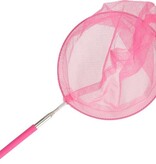 Merkloos Schepnet - Vijver - Vis - Vlinder - Net - Uitschuifbaar - Kinderen - Zwembad - Visnetje - Schep - Netje - Kinder - Roze