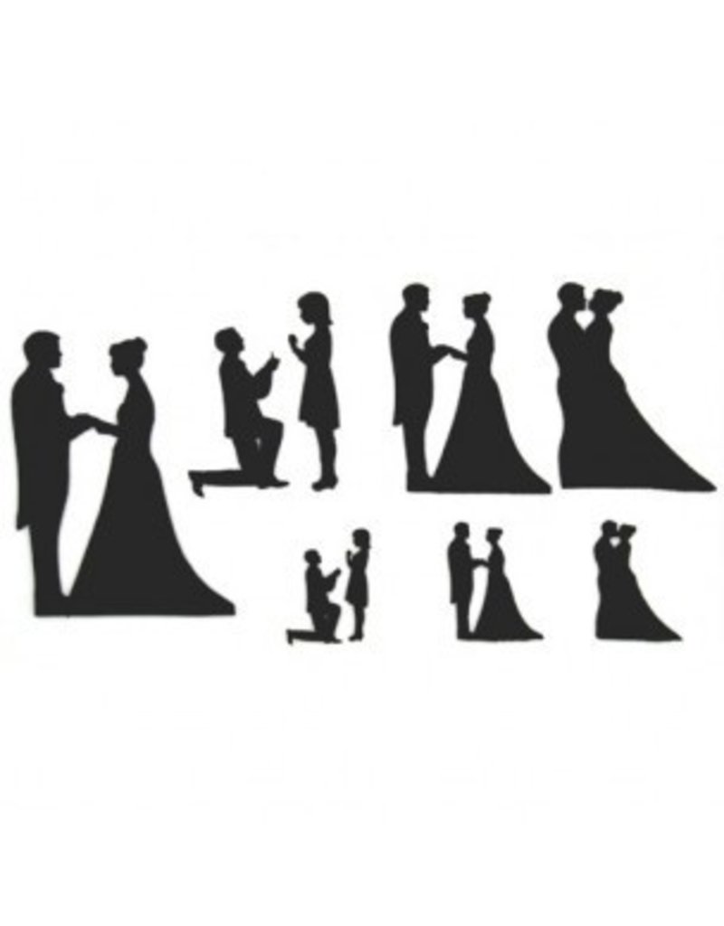ThemaTaarten Bond Wedding Silhouette Cutter Set