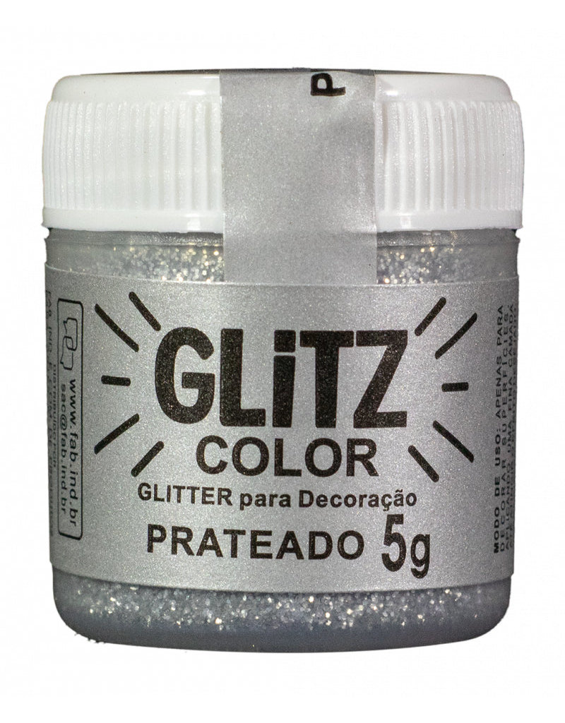 FAB! Silver Glitz Color Decorative Powder 5g - FAB