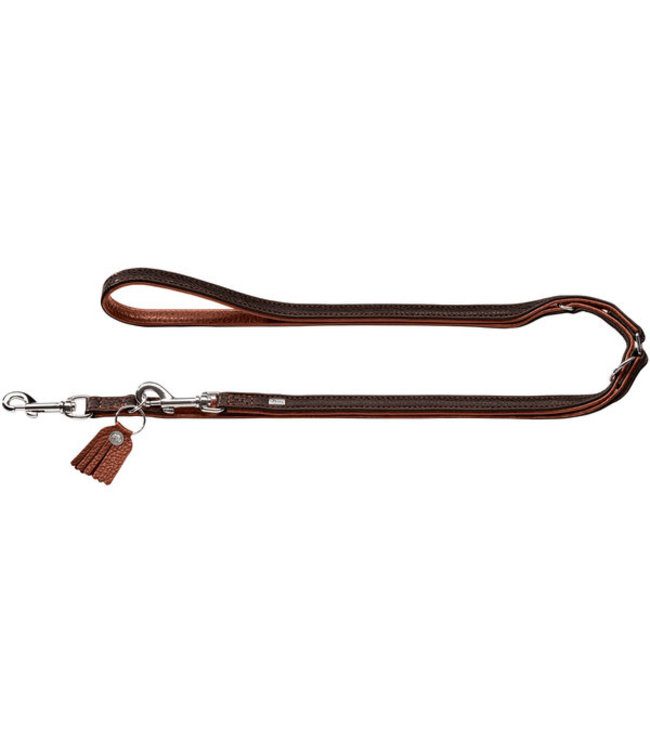 Verstelbare leiband Cody - Donkerbruin