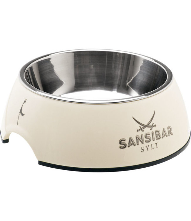 Hunter voer/drinkbak Sansibar wit