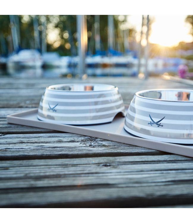 Hunter Hondenkom Sansibar gestreept - Grijs