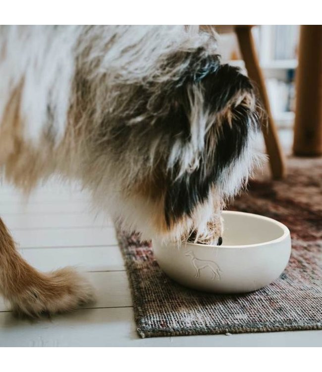 Hunter Hondenkom Keramisch Lund - Wit