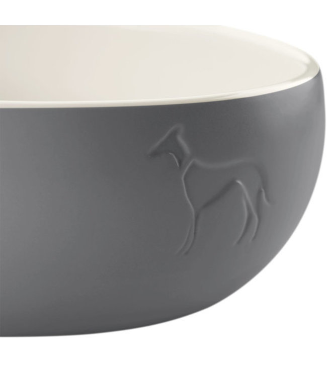 VOER/DRINKBAK Keramisch Lund Grijs