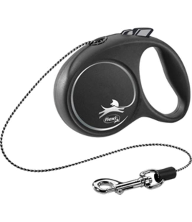 Flexi rollijn design cord - Zwart