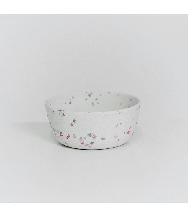 Hondenkom Bamboo Terrazo - Wit