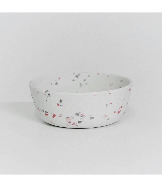 Hondenkom Bamboo Terrazo - Wit