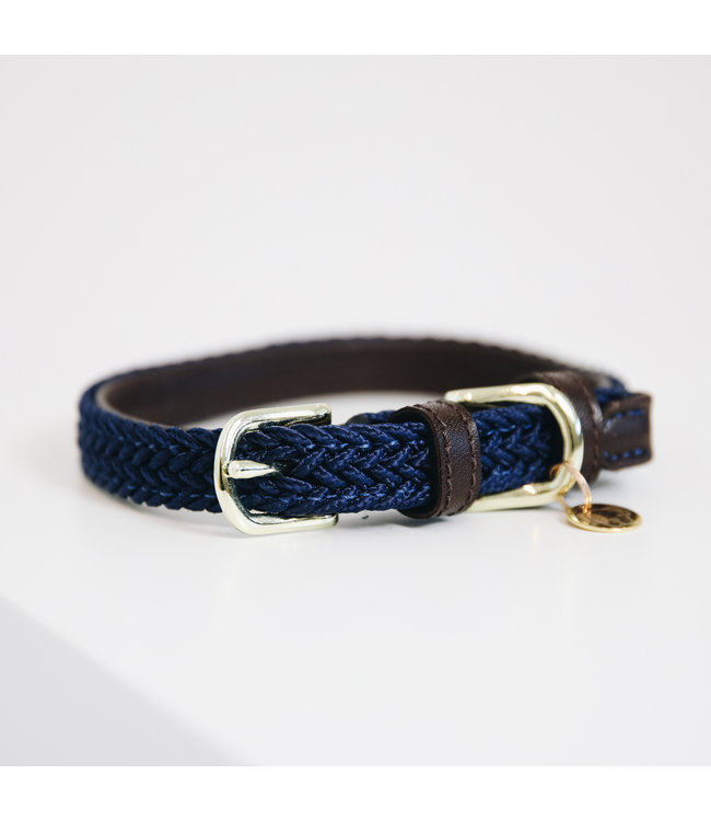Halsband Gevlochten Nylon - Navy