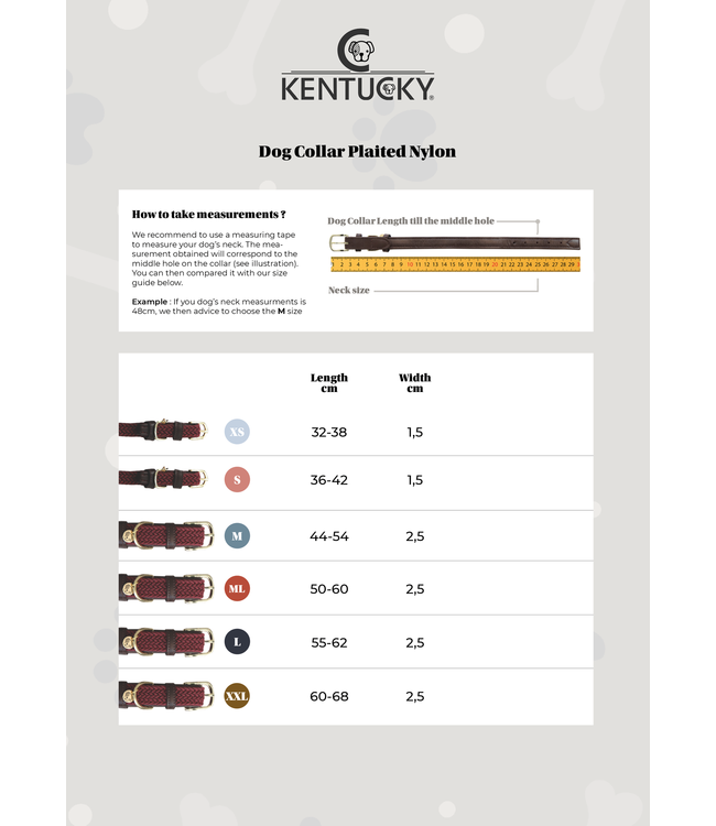 Halsband Gevlochten Nylon - Navy