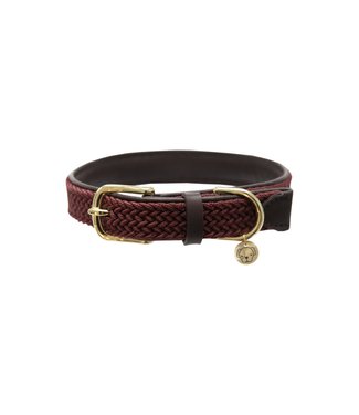 Kentucky Dogwear Halsband Gevlochten Nylon - Bordeaux