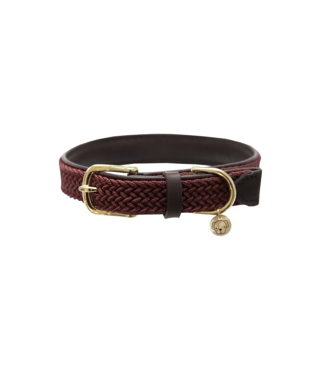 Halsband Gevlochten Nylon - Bordeaux