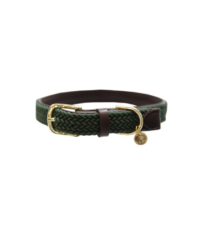 Halsband Gevlochten Nylon - Olijf