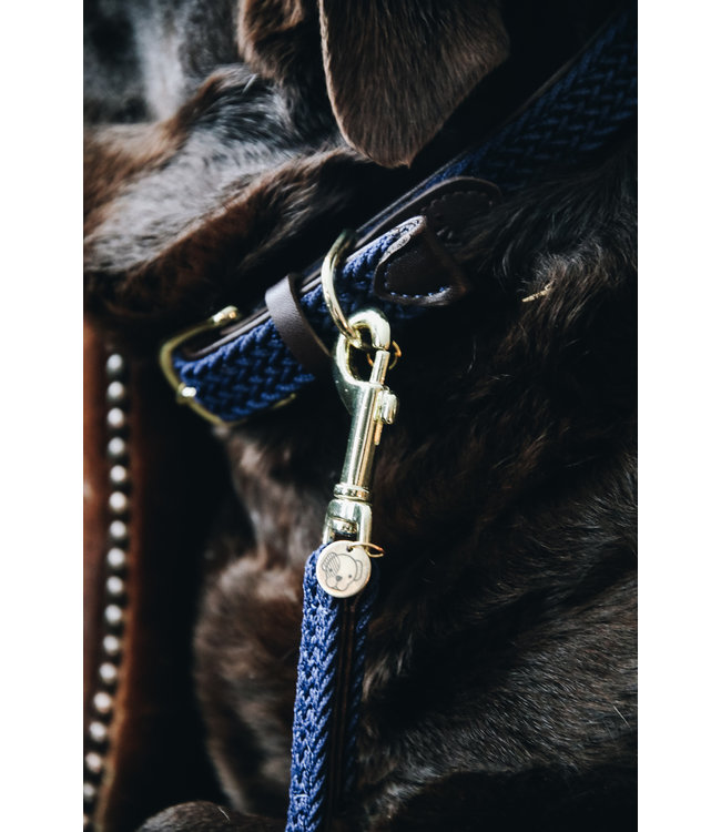 Leiband Gevlochten Nylon - Navy