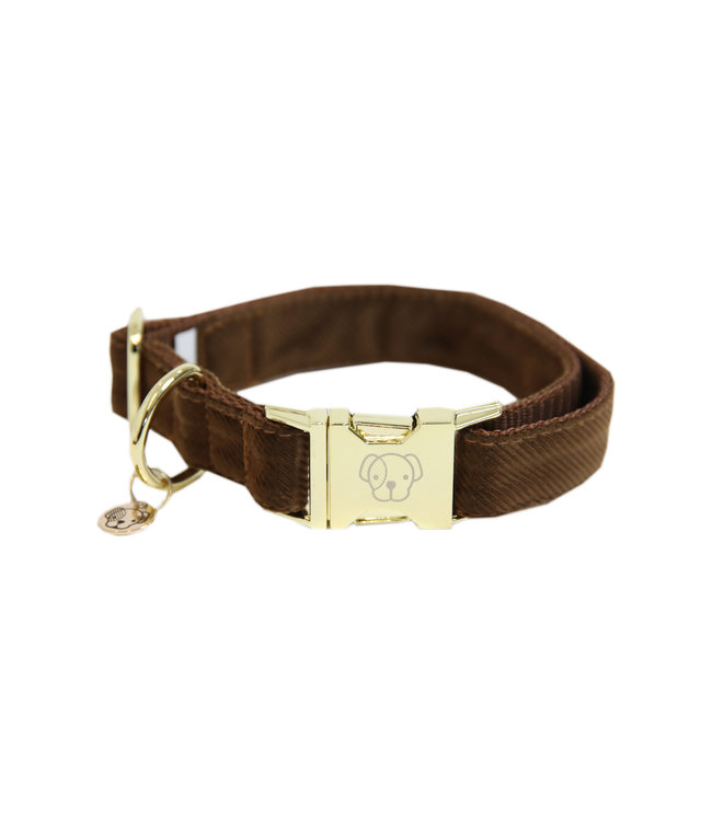 Halsband Corduroy - Bruin