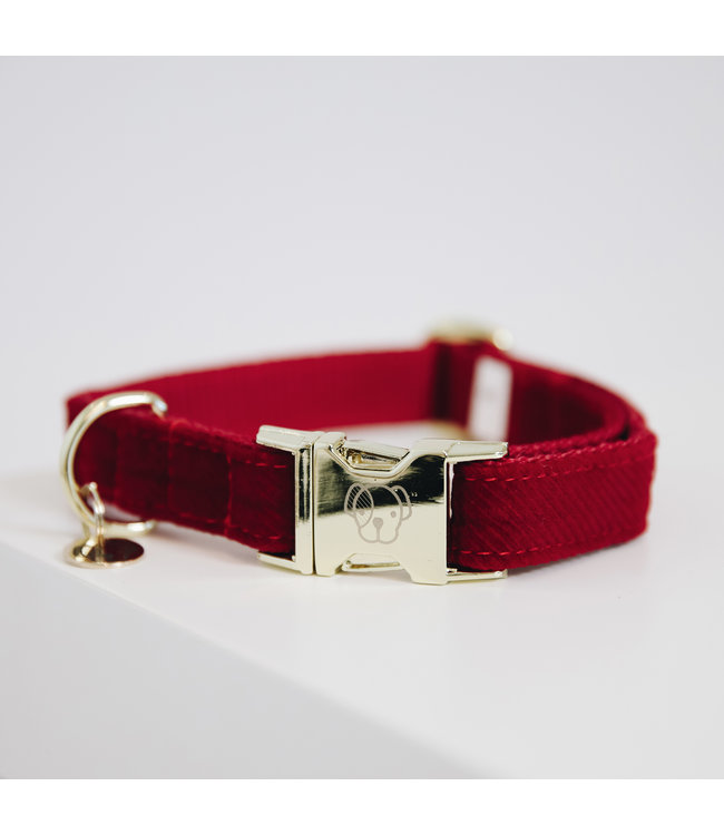 Halsband Corduroy - Rood