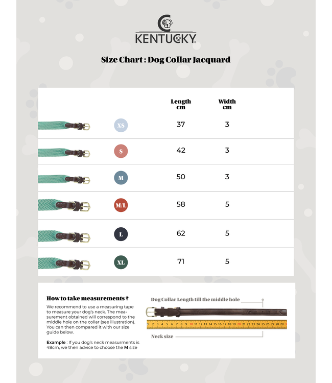 Halsband Jacquard - Oranje