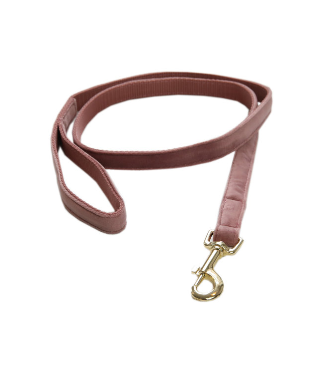 Leiband Velvet - Oud Roze