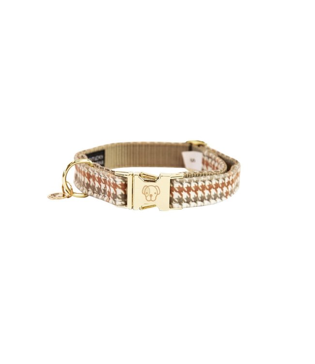 Halsband Pied de Poule- Beige