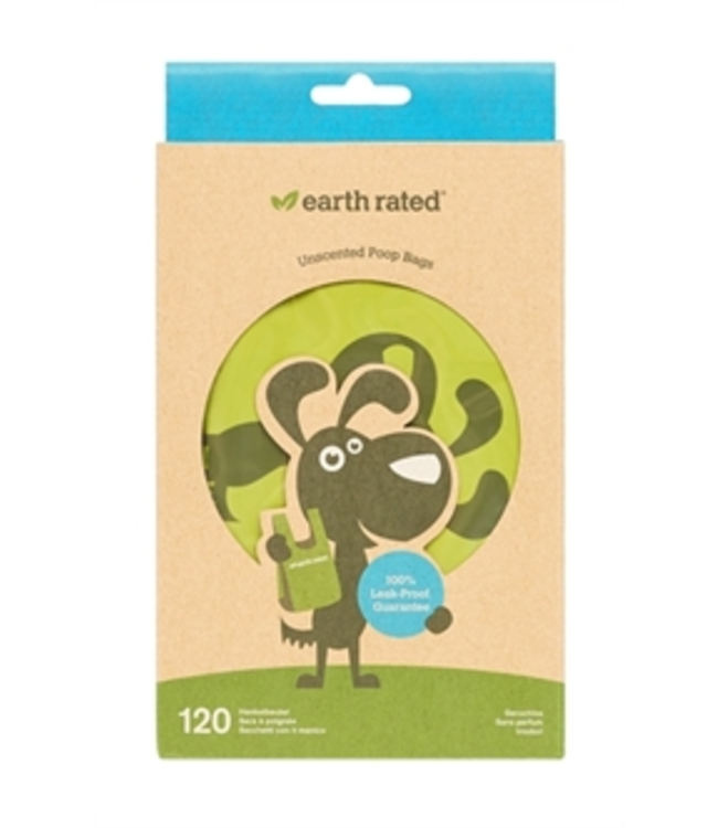 Earth Rated Poepzakjes met handvaten 120ST - Geurloos