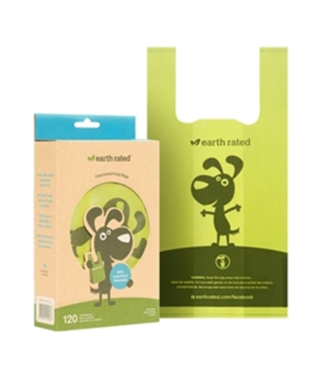 Earth Rated Poepzakjes met handvaten 120ST - Geurloos