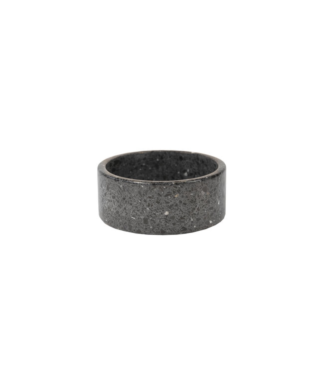 Hondenkom Terrazzo  Steen- Zwart