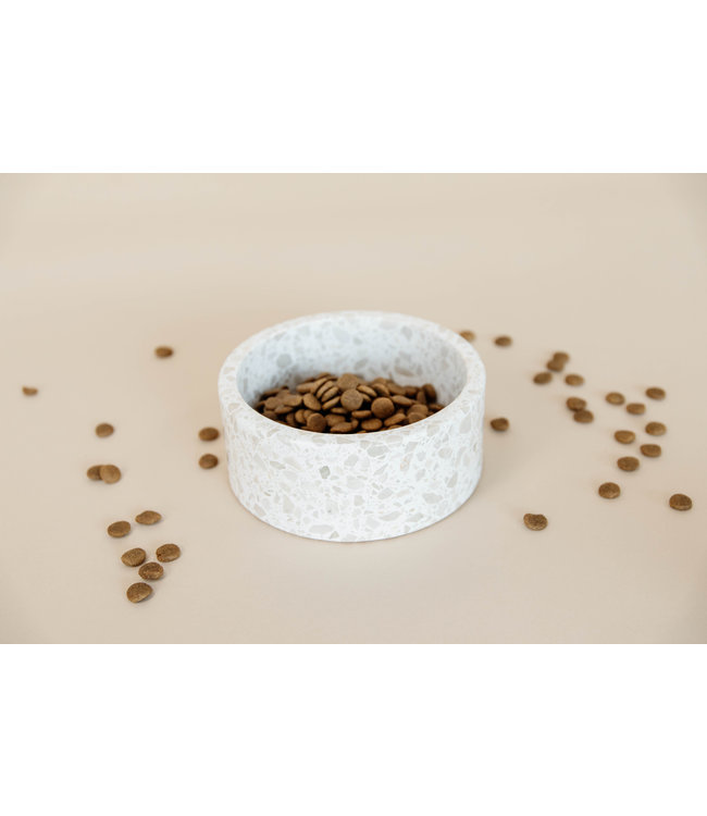 Hondenkom Terrazzo  Steen- Beige