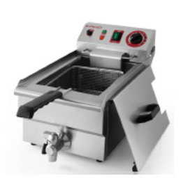 Q-Gastro 1 pan's Elektrische Friteuse 1x 10L (Nieuw) 400V