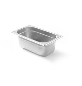 Q-Gastro Gastronorm Bak RVS 1/4 GN | 100mm | 265x162mm