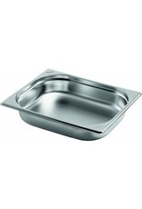 Q-Gastro Gastronorm Bak RVS 1/2GN | 65mm | 325x265mm