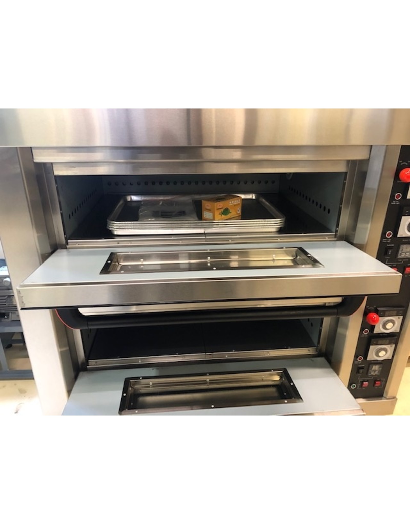 Q-Gastro Q-Gastro Bäckerei Pizza / Brotofen auf Rädern (neu) - 135 cm Backofen mit Erdgas