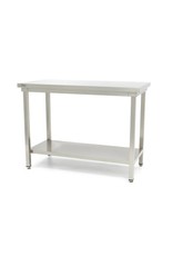 Q-Gastro RVS Werktafel 180x60x85 met Bodemplaat (Nieuw!!)