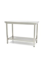 Q-Gastro RVS Werktafel 120x70x85 met Bodemplaat (Nieuw!!)