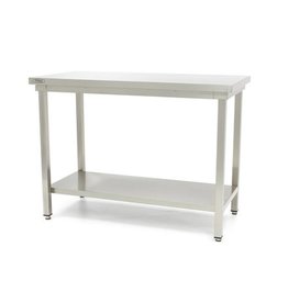 Q-Gastro RVS Werktafel 200x70x85 met Bodemplaat (Nieuw!!)