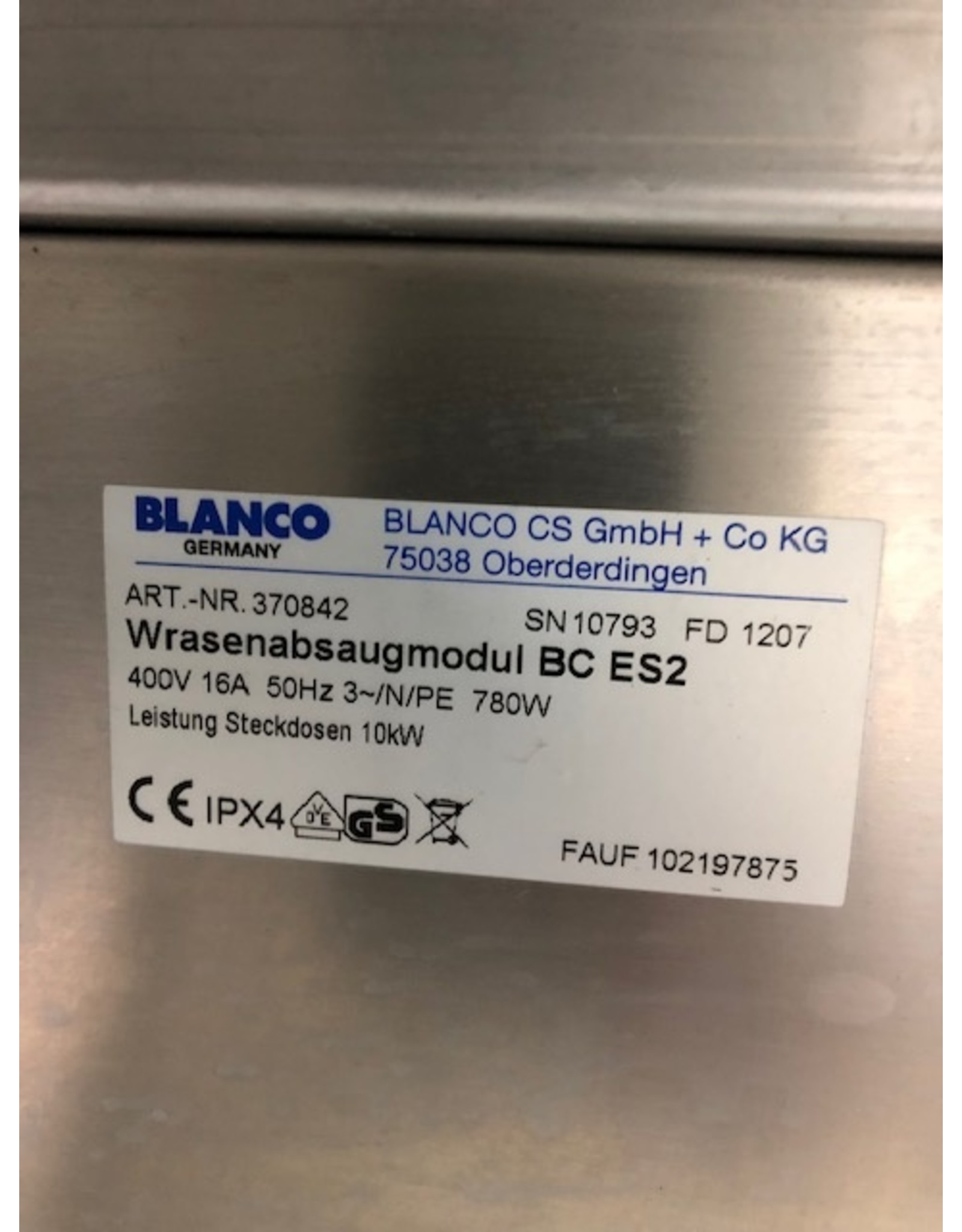 Blanco Blanco 2-Pfannen-Wokkocher mit Abzugssystem auf Rädern 380V