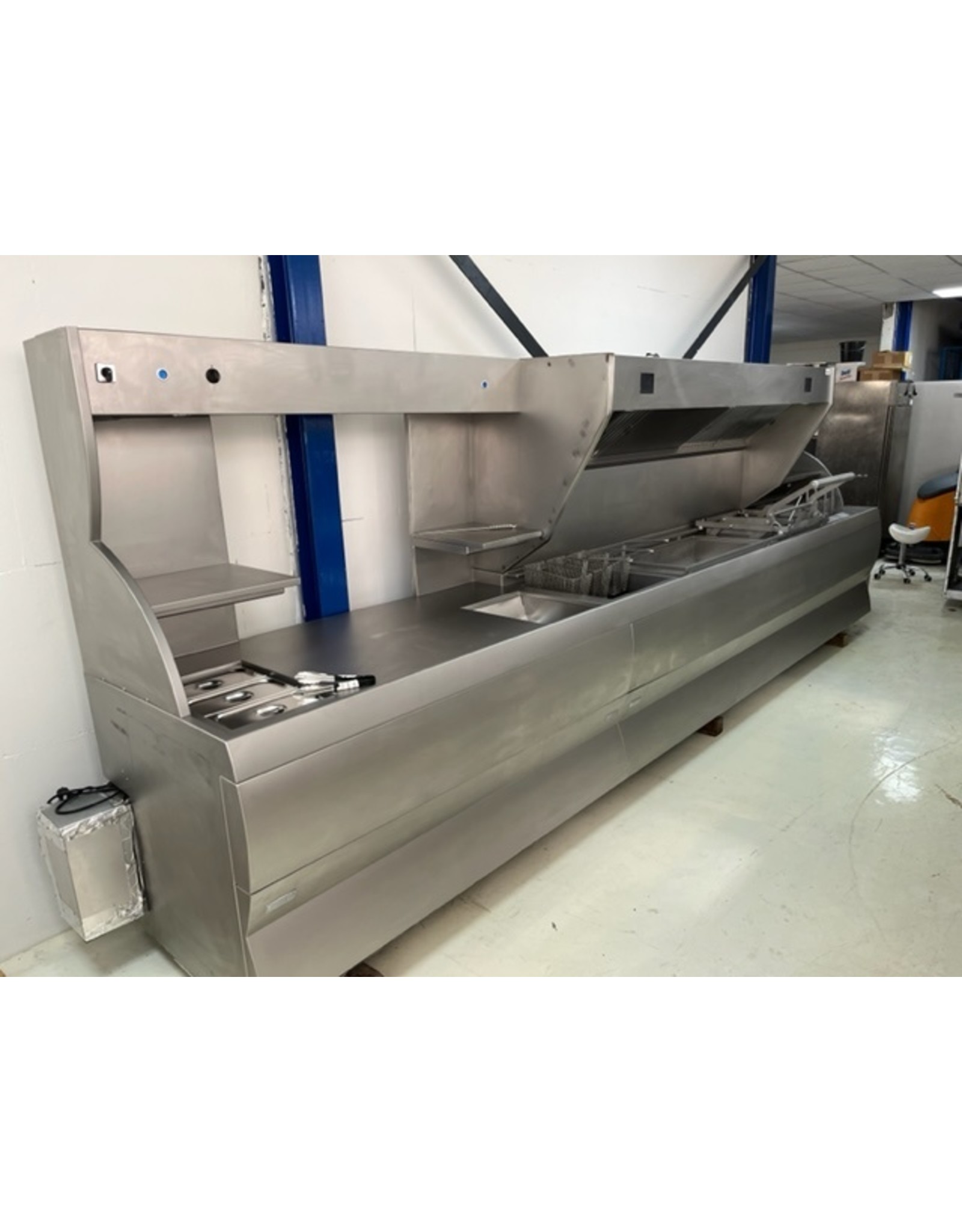 De Kuiper De Kuiper Loranda gereviseerde  HR Bakwand Friteuse Transfer -540cm - 121 kW op Aardgas 