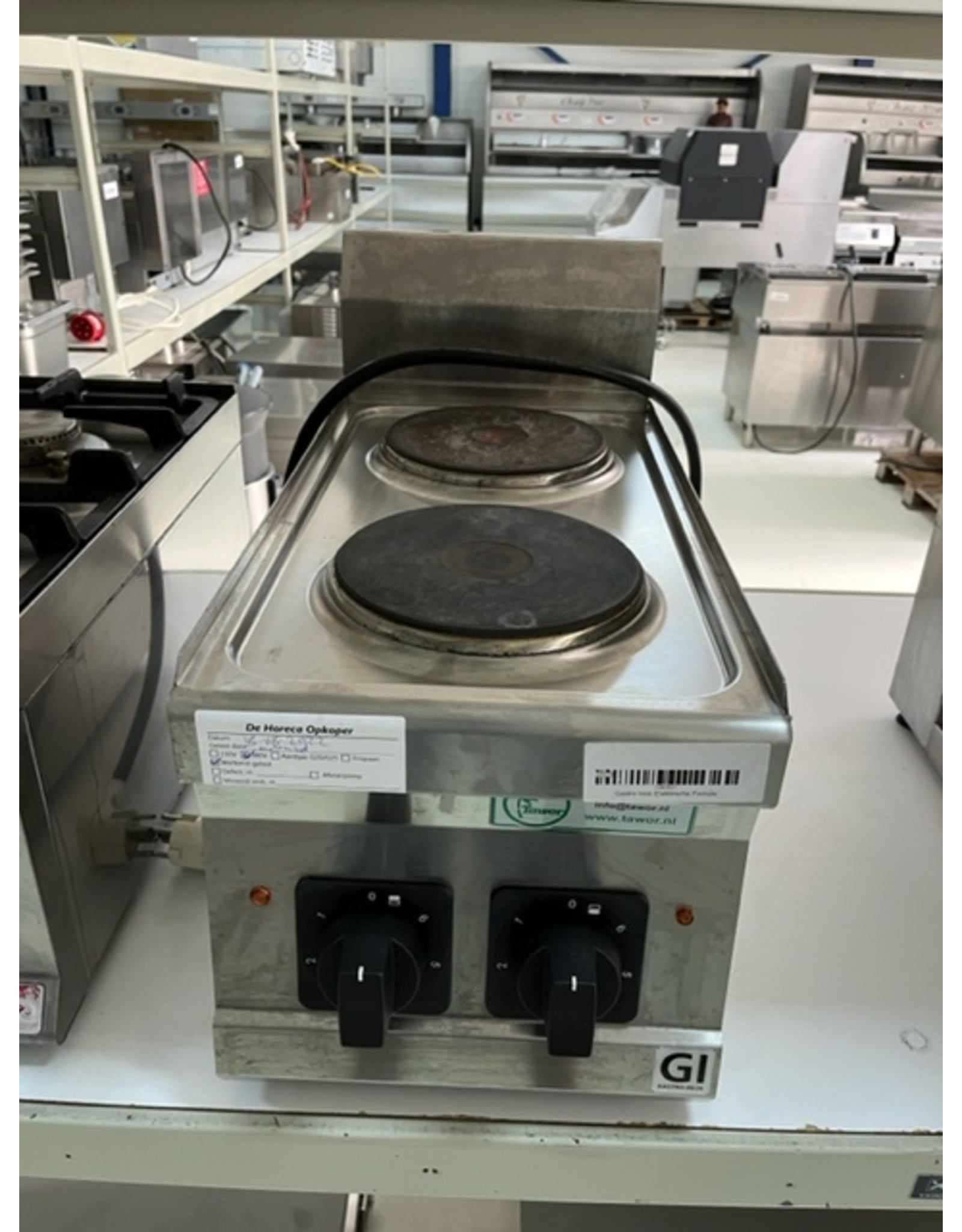 Gastro Inox Gastro-Inox 600 Trendline Elektrokochfeld, 2 Kochzonen 380V