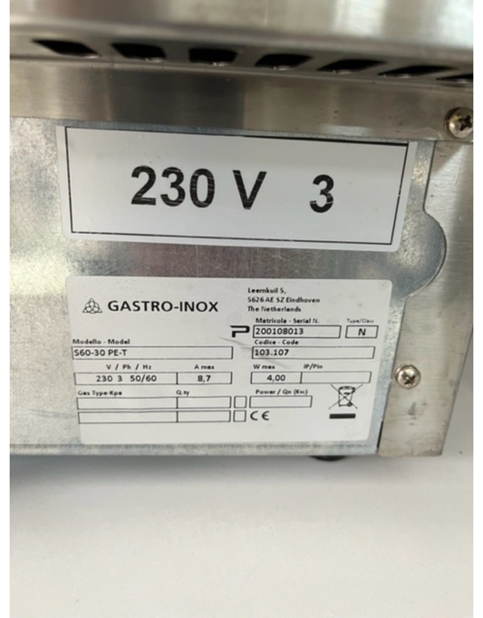 Gastro Inox Gastro-Inox 600 Trendline Elektrokochfeld, 2 Kochzonen 380V