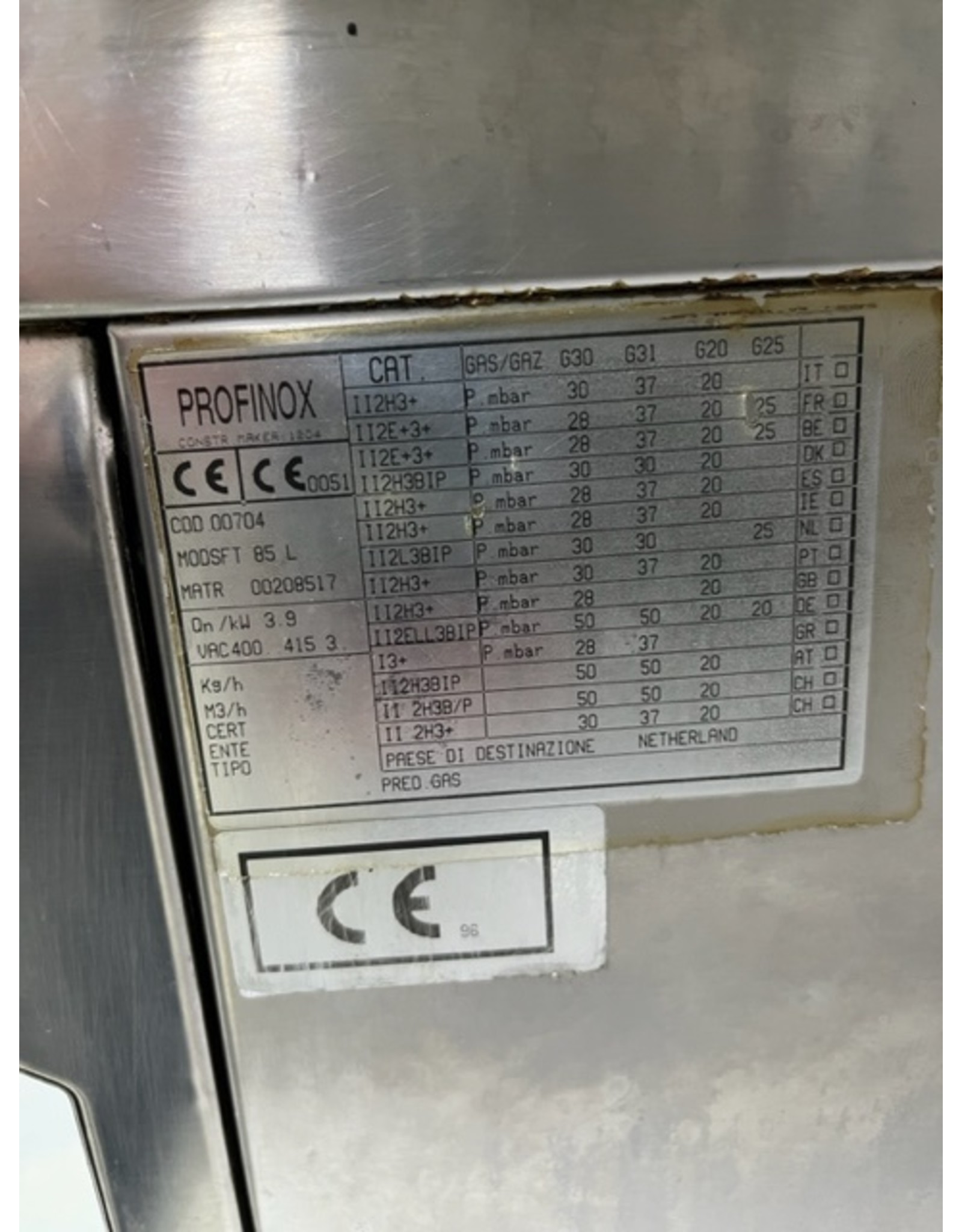 Profinox Profinox Elektrische Bakplaat 380V