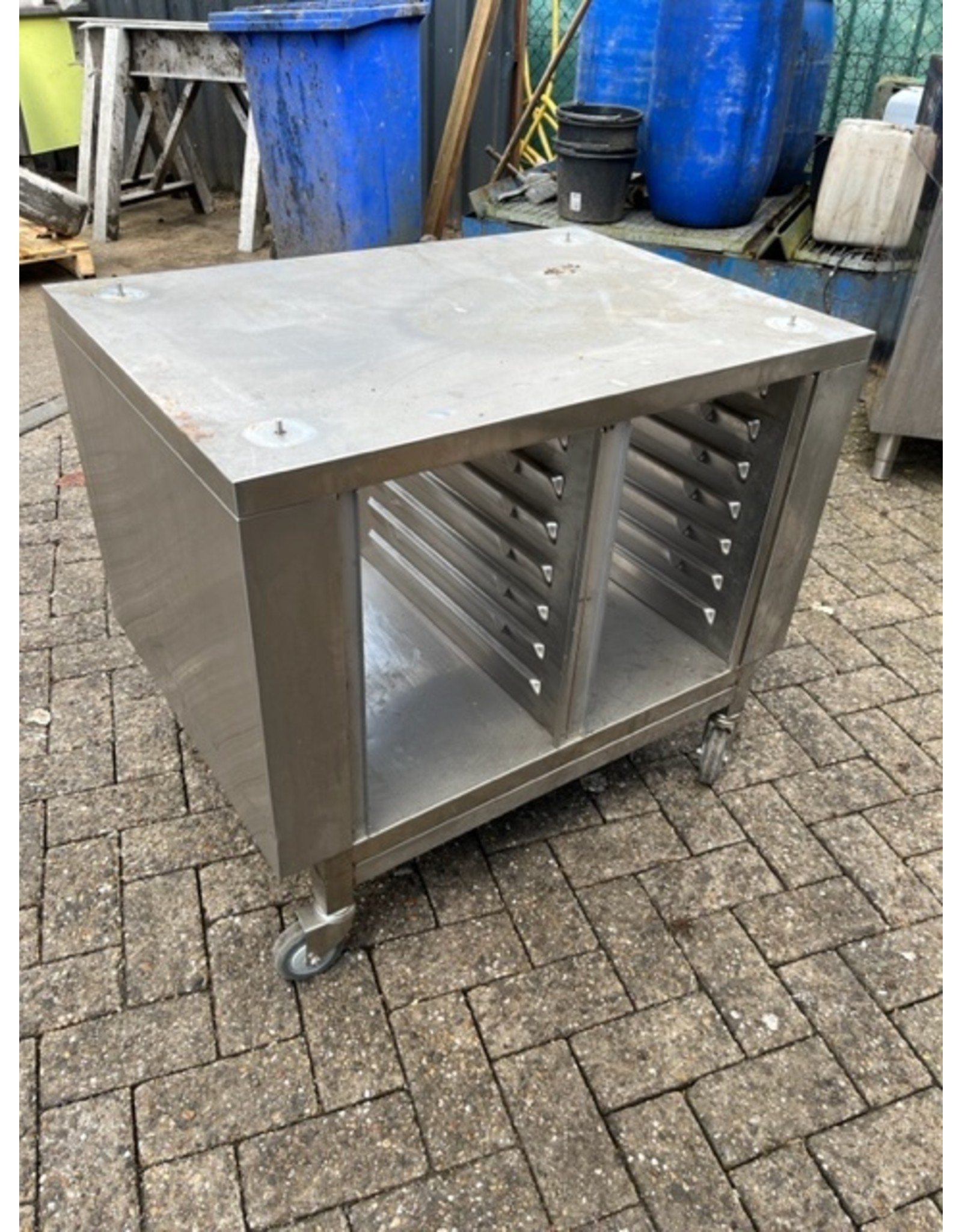 RVS Rational Edelstahlbasis 70x64x77 auf Rädern