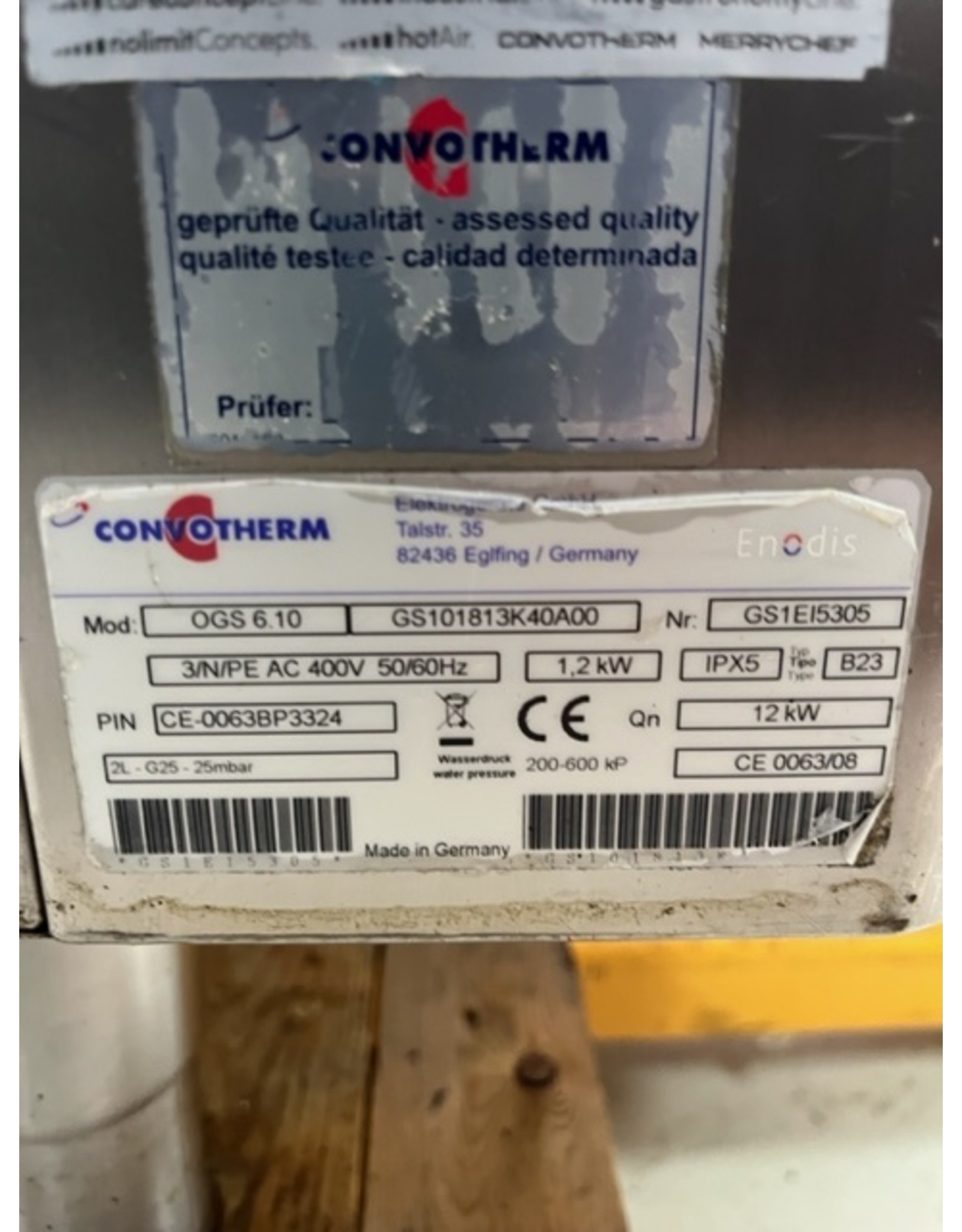 Convotherm Convotherm OGS 6.10 Kombidämpfer 380V + Erdgas